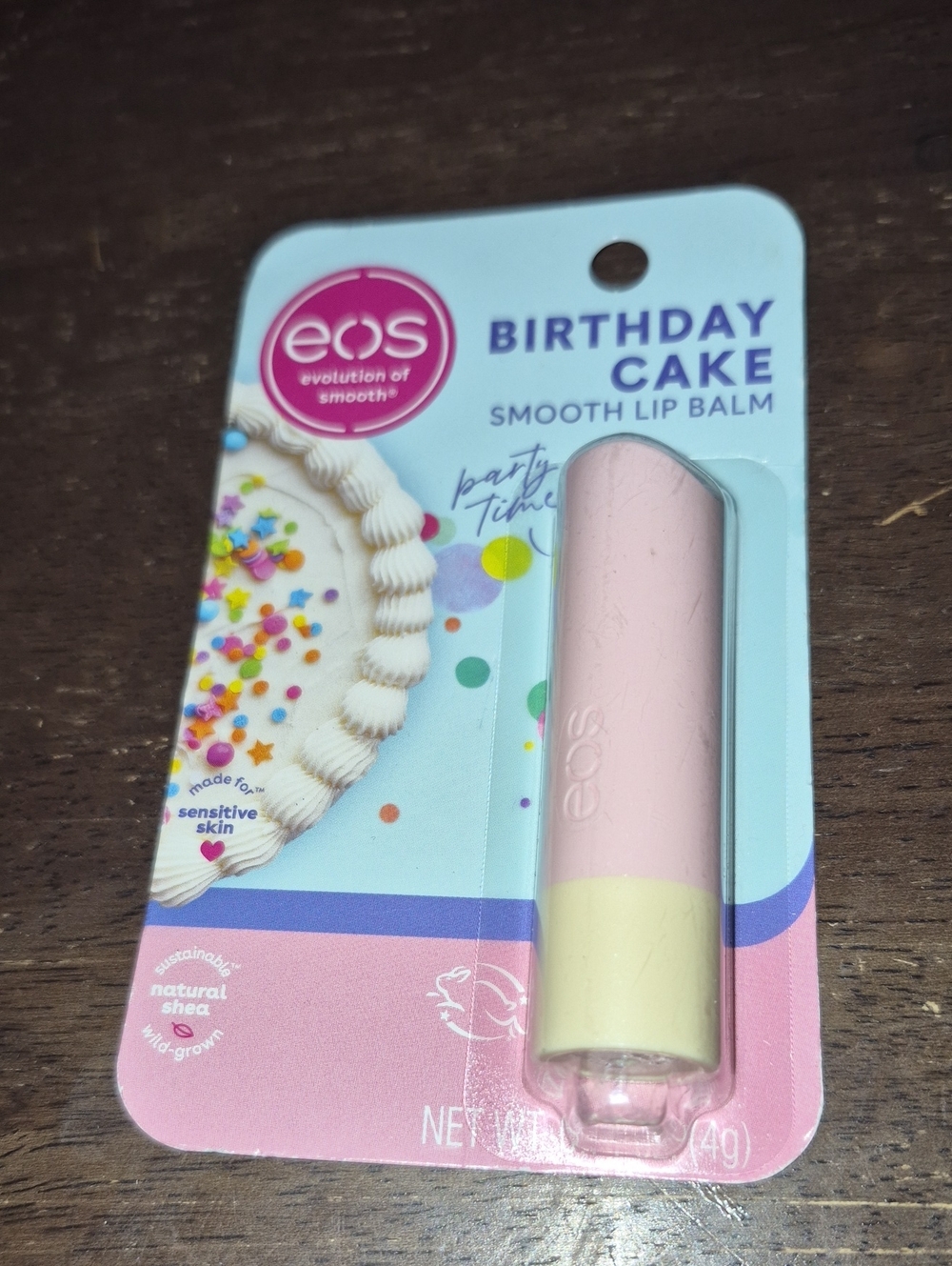Eos Birthday Cake Smooth Lip Balm - Light Pink & Cream Base